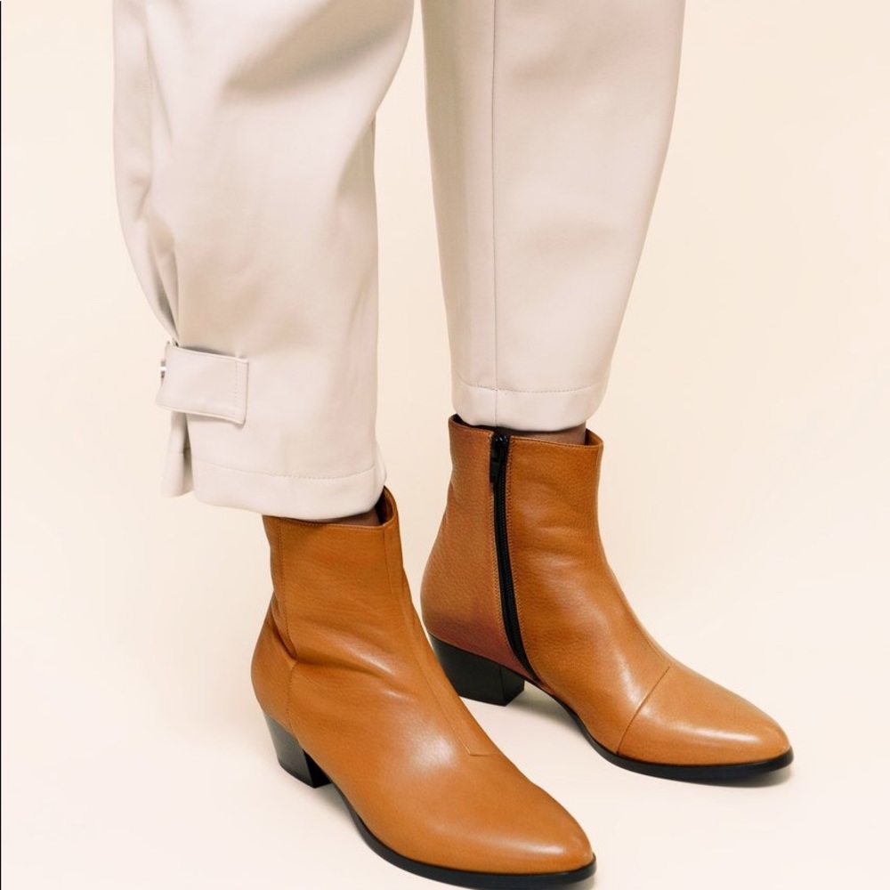 Charlotte Stone Brown Alma Boots NIB